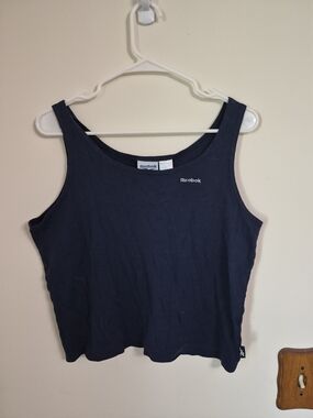 Reebok Women's Navy Tank Top Size Large